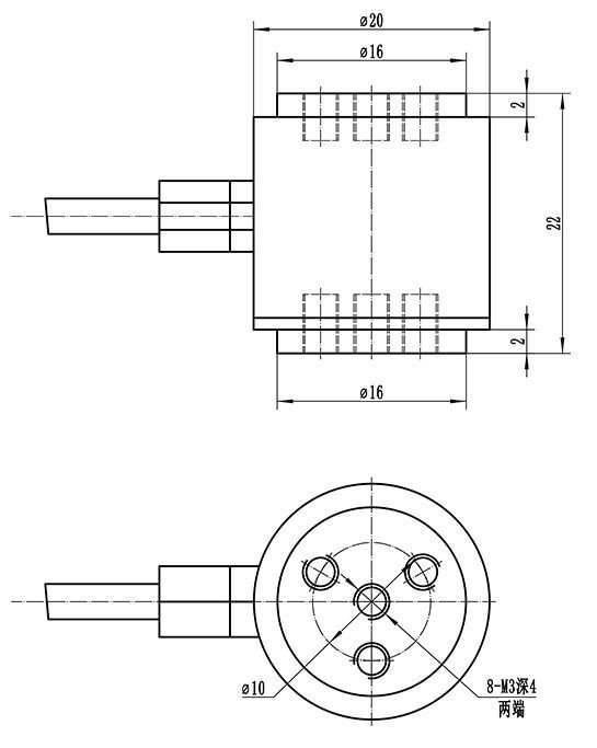 DYZ-107 Miniature Column Load Cell - Image 7